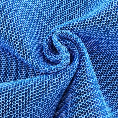 1 Meter Spacer Mesh Fabrics For Shoes Bags PET Hygrolon Thick Breathable 150cm Wide 3mm Thickness: Blue