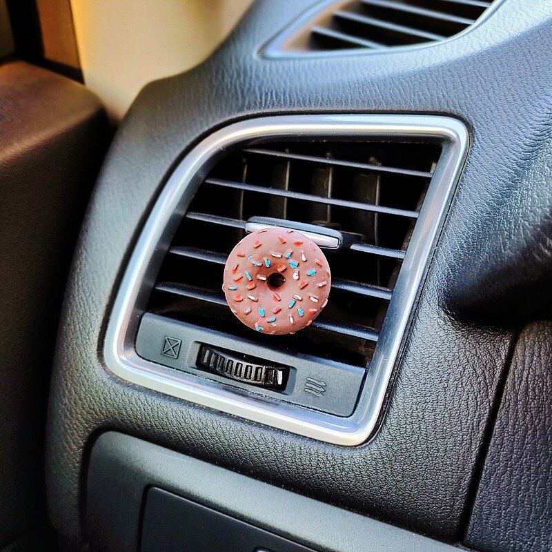 Mini Donuts, modèle de voiture, désodorisant d&#39;air, Simulation de Donuts, accessoires de voiture mignons, Clip d&#39;aromathérapie d&#39;intérieur pour femme: Chocolate color