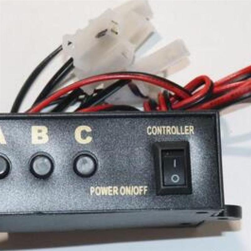 Controlador de Flash de emergencia LED de 6 vías para automóvil 12V M9 One Drag Six, caja de Control estroboscópico de luz de advertencia para coche
