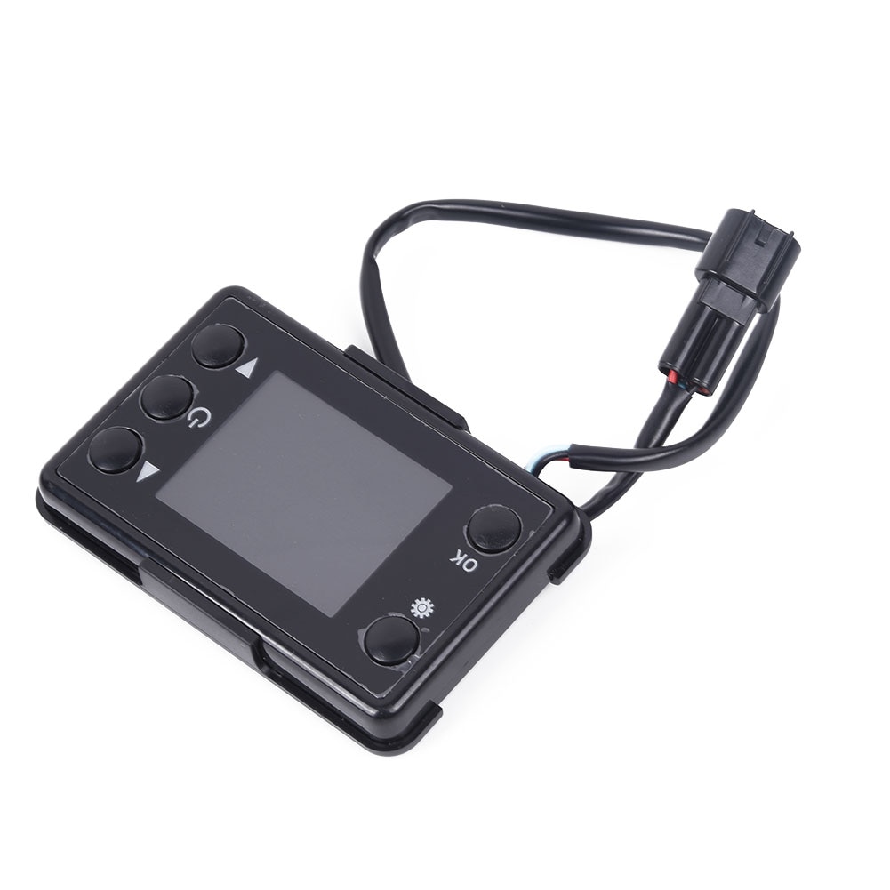 Car LCD Switch Air Auto 12V/24V Monitor Parking Heating Black Interior