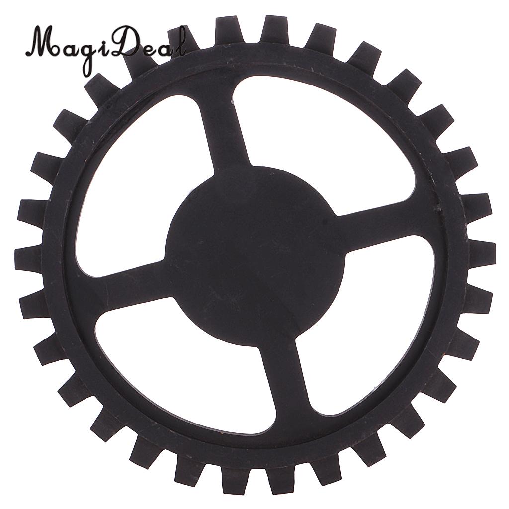 MagiDeal Rustic Wooden Circle Wheel Gear Home Bar Cafe Wall Hanging Art Craft Ornaments Home Room Wall Decoration Wooden Gear: 1