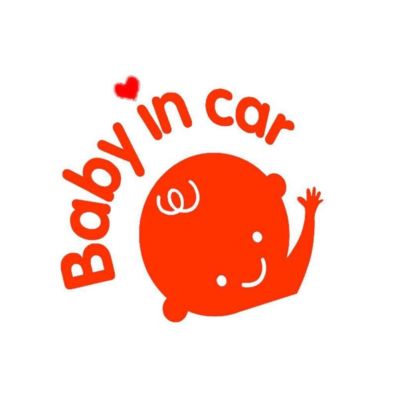 Funny Car Sticker 3D Cartoon Stickers Reflective Baby In Car Warning Safety Sign Car Sticker Baby On Board Sticker