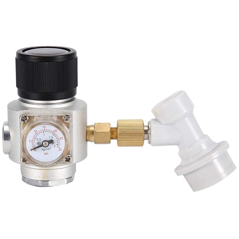 CO2 Mini Gas Regler, Mini Homebrew Trennen Wein, Der Fass Werkzeuge, dauerhaft Aluminium Gas Regler, mit Gas Ball sperren: Ursprünglich Titel