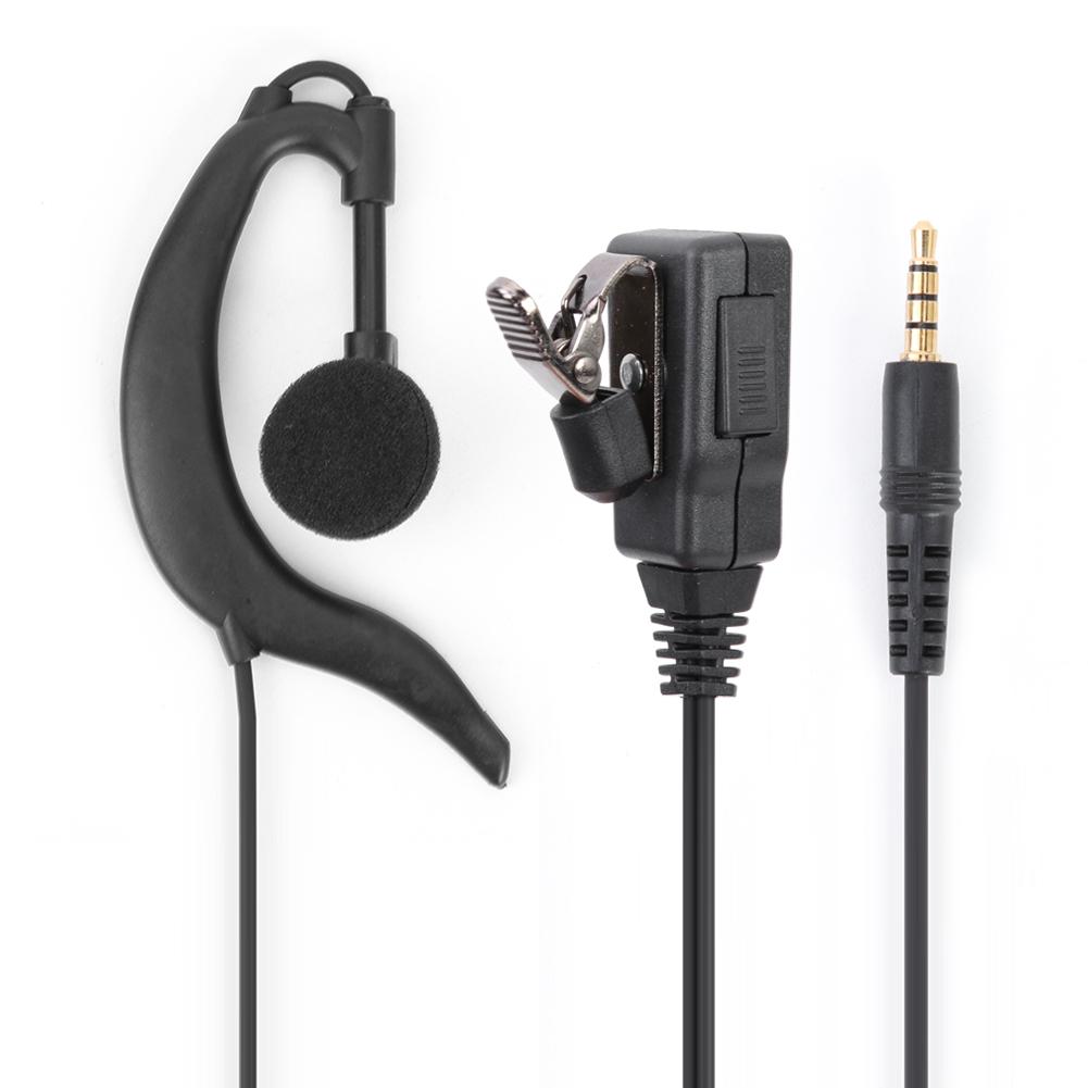 G-type øretelefon walkie talkie med ptt-funktion pu wire til hirse plus 1s walkie talkie