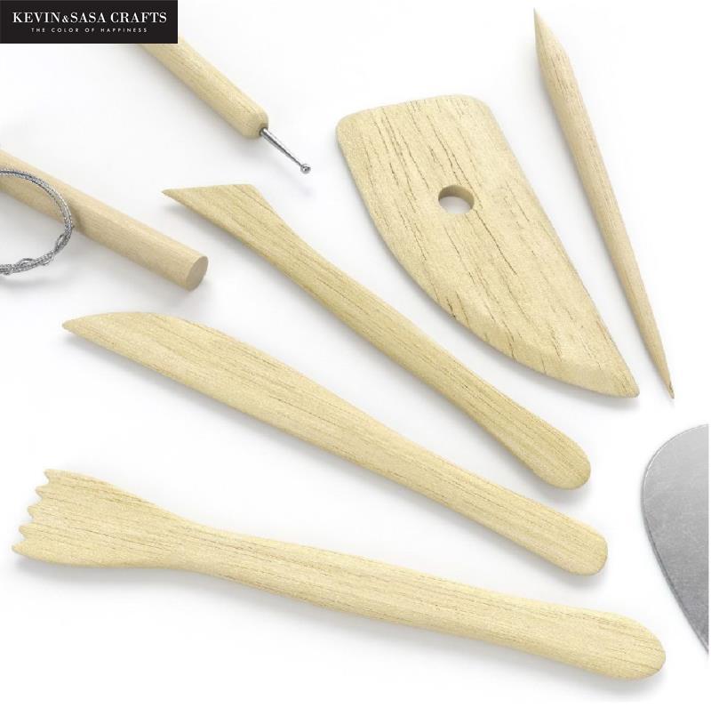 42pcs/set Pottery Tools Clay And Sculpting Tool Set Art Supplies For Artist Art Box Presented By Kevin&amp;sasa Crafts