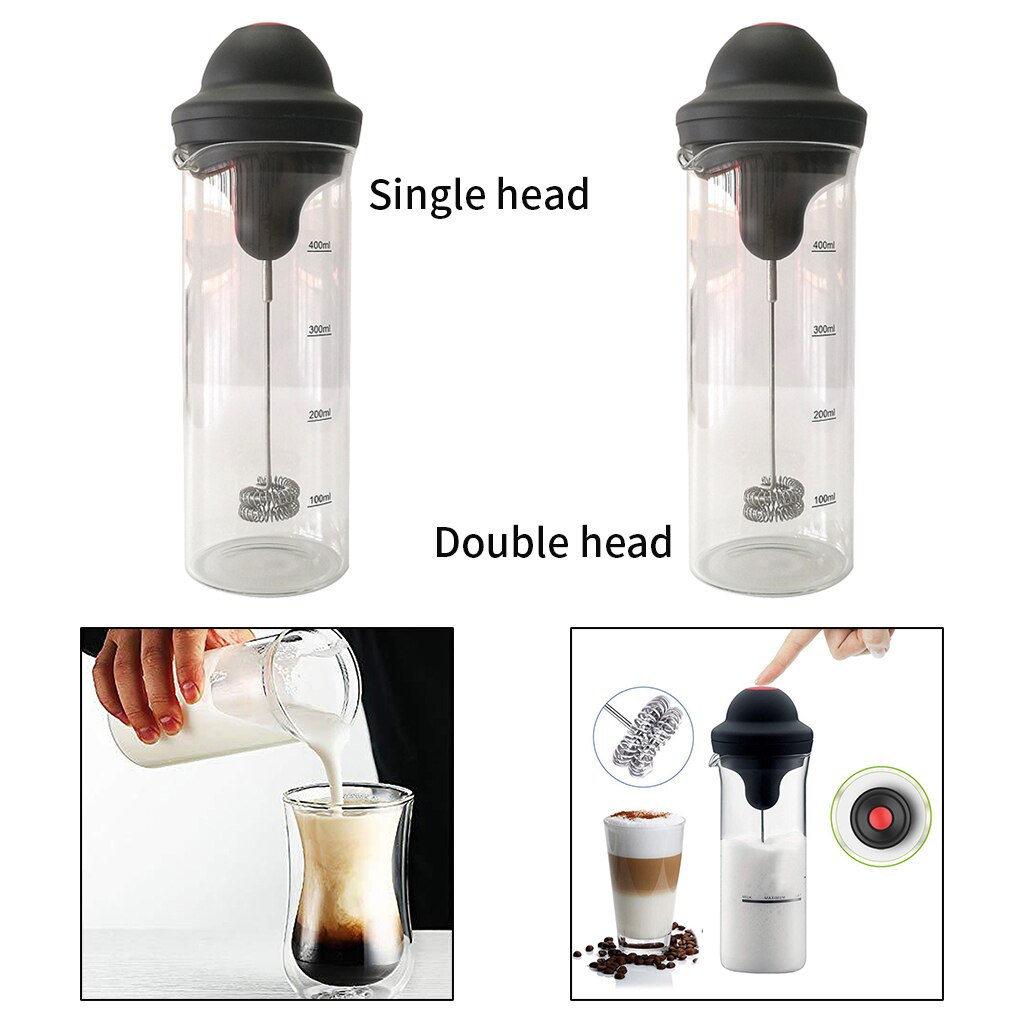 Coffee Frother Cup Stainless Steel Foamer Mixer Bubbler Coffee Blender for Coffee Chocolate Frappe