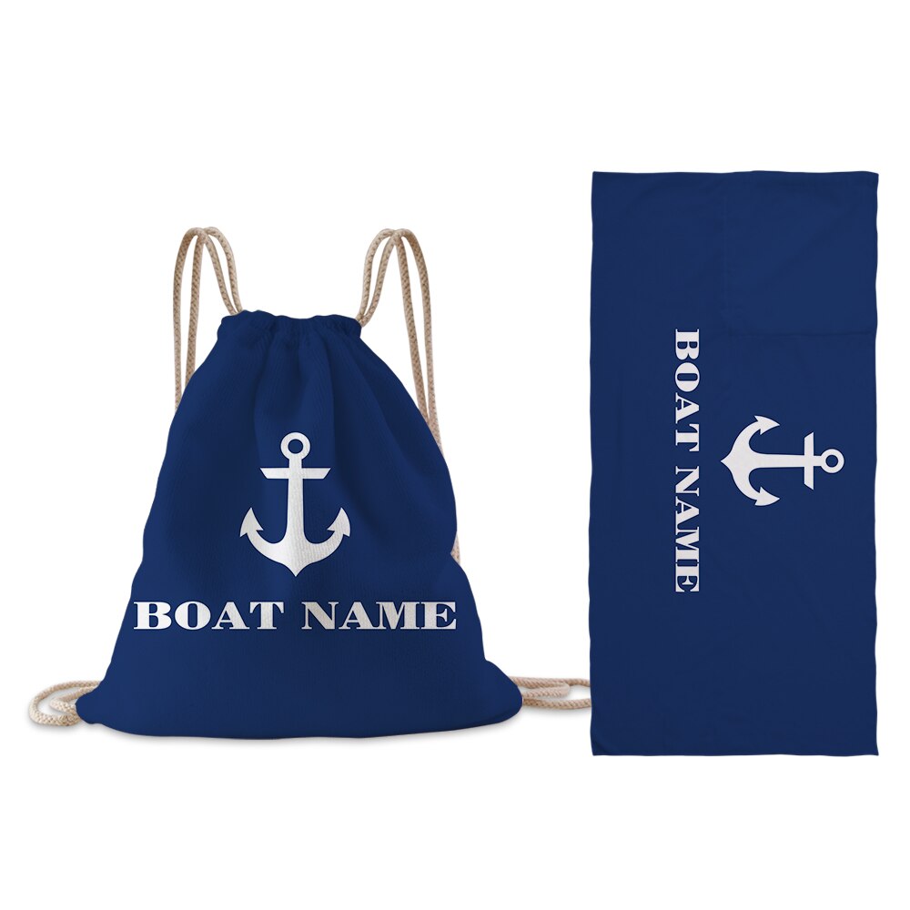 Silstar Tex – sac à dos serviette de plage Portable 2 en 1, nautique bleu, tissu délicat doux, Style jeu d'extérieur: BGT012-06