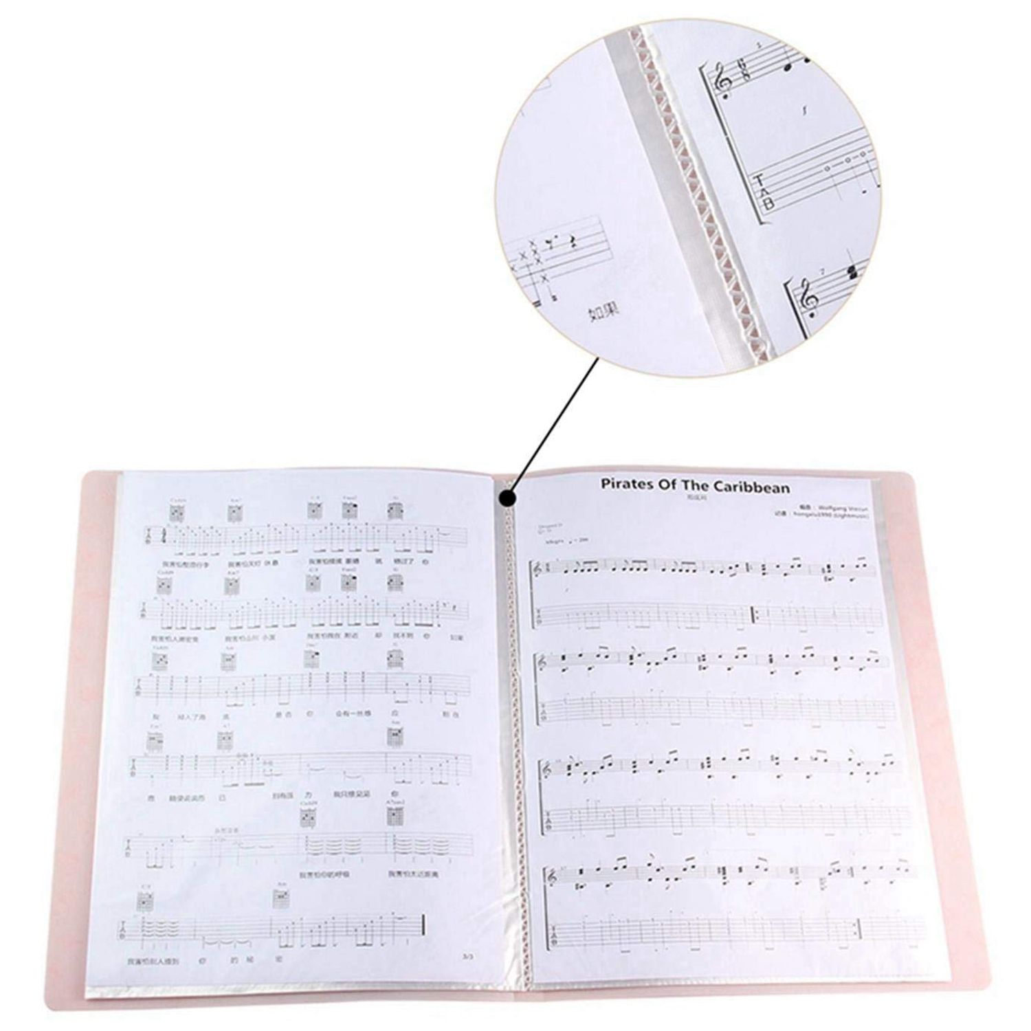 A4 Display Book Folder,Paper Storage Folder Plastic 20 Pockets