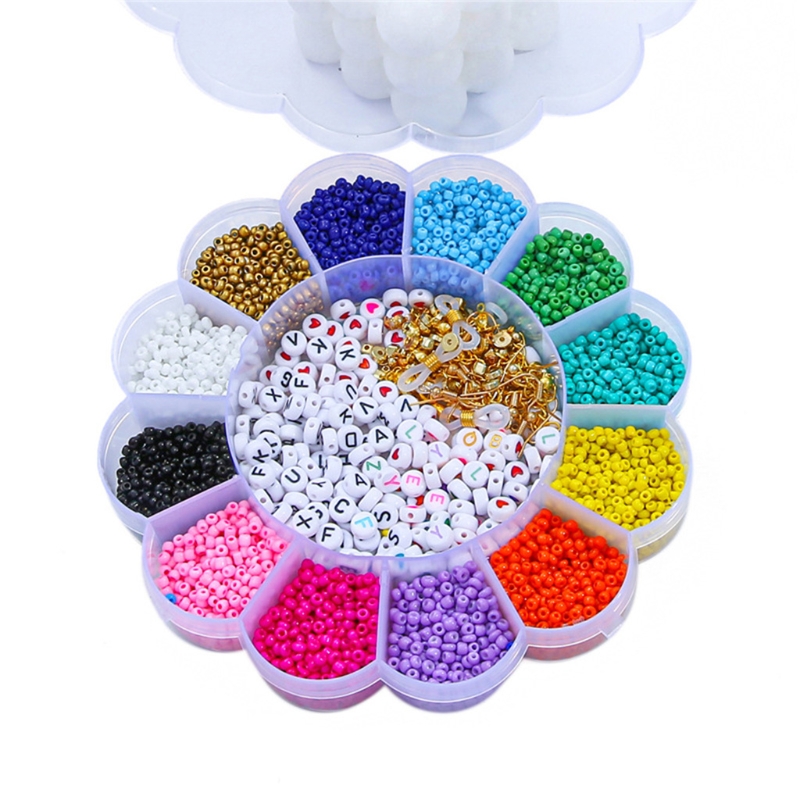 Beads Jewelry Making Kit Beads for Bracelets Craft and Art Glass Alphabet