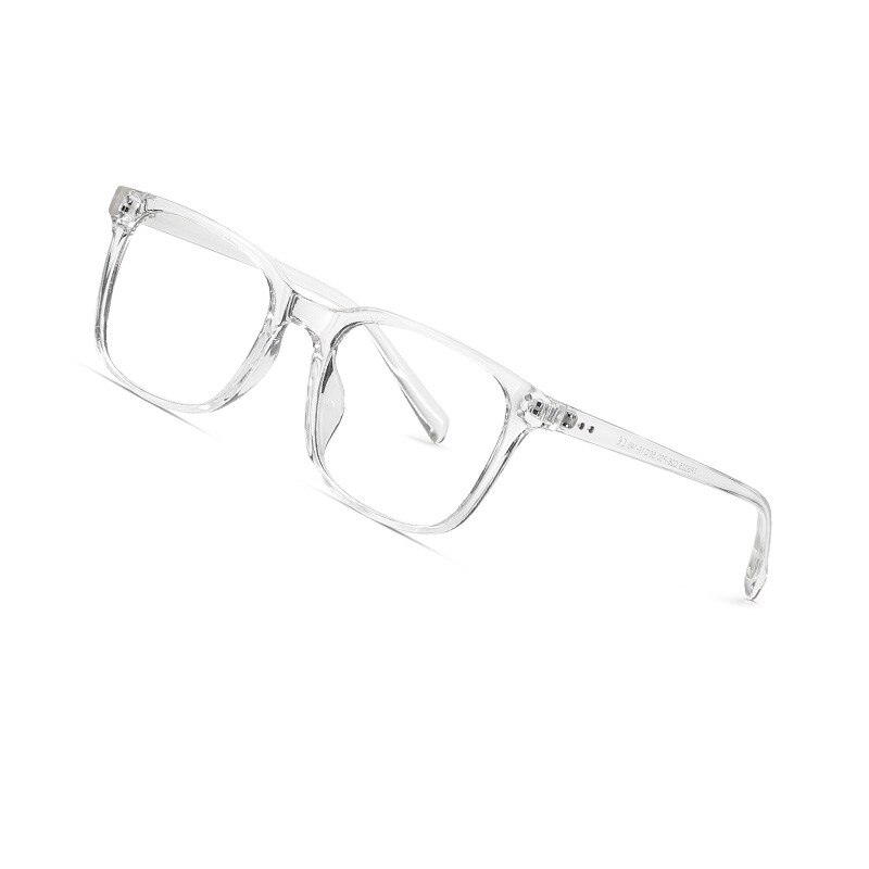 Lunettes de vue anti-lumière bleue aofly pour hommes et femmes, verres photochromiques, style vintage, carrées, pour jeux vidéo, pour ordinateur ,  uv400: C2 transparent