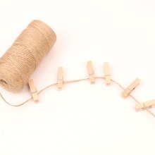Jute Rope 100m Hemp Rope 3 Strands 2mm Natural Hemp Rope Foreign Trade Packaging and Binding Hemp Rope Decorative Rope: Default Title
