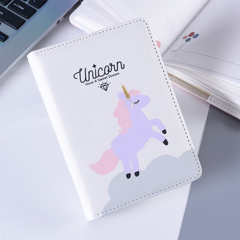 A6 Kawaii licorne cahier dessin animé livre à la main quotidien hebdomadaire calendrier Agenda Agenda organisateur Journal laitier bloc-notes enfants: Color 1 as picture
