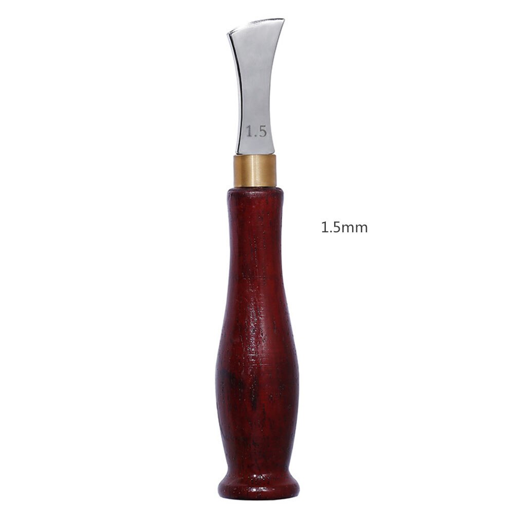 Lederen Boog Rand Sector Ondiepe Groef Randen 1.0-2.5mm Koud en Warm Druk Lijn Punch Inbedding Draad Lederen ambachtelijke Gereedschappen: 1.5mm