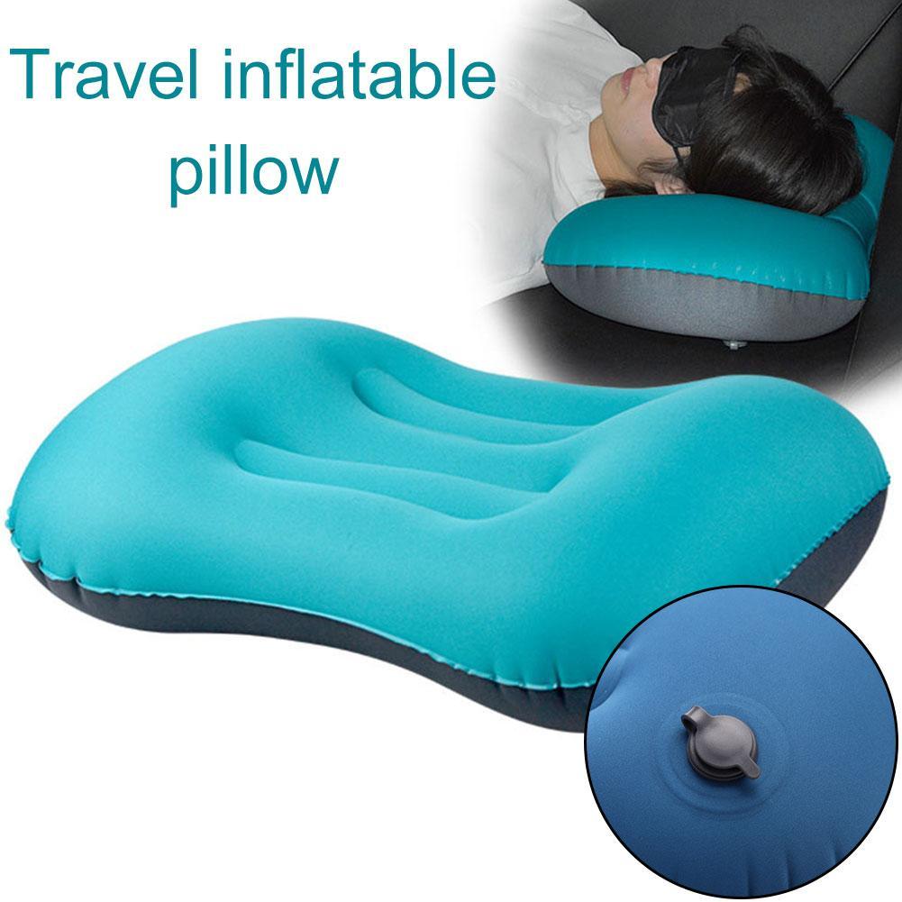 Oreiller gonflable carré R5D8, pour Camping, voyage en plein air, randonnée