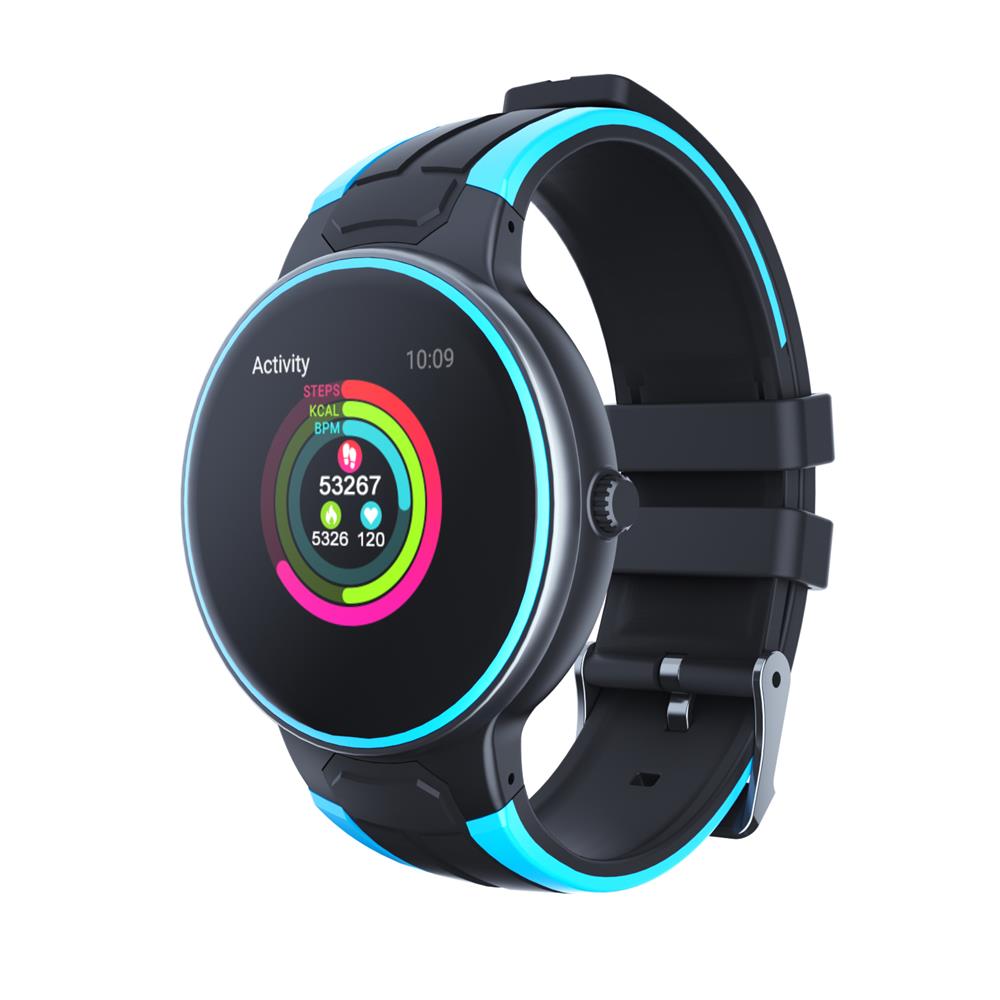 696 Z8 Smart Horloge Mannen Hartslagmeter Bloeddruk Meting Smartwatch Vrouwen Waterdichte Slimme Band Voor Android Ios: black blue