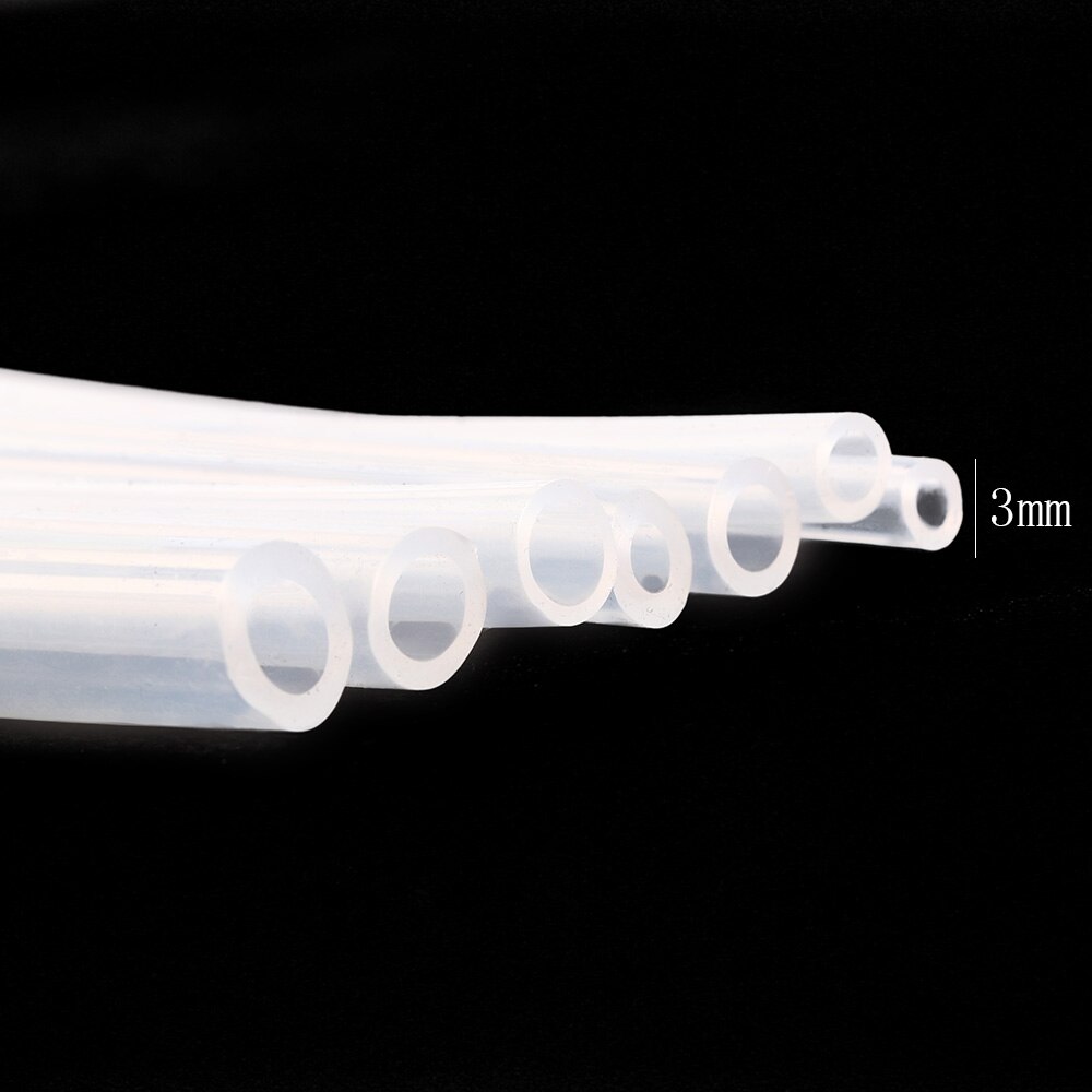 flexibel 1 Meter transparent Silikon Gummi Schlauch Bahre Milch Rohr Sanitär Schläuche 2 3 4 5 6 7 8 10 mm Heraus Durchmesser flexibel Rohr