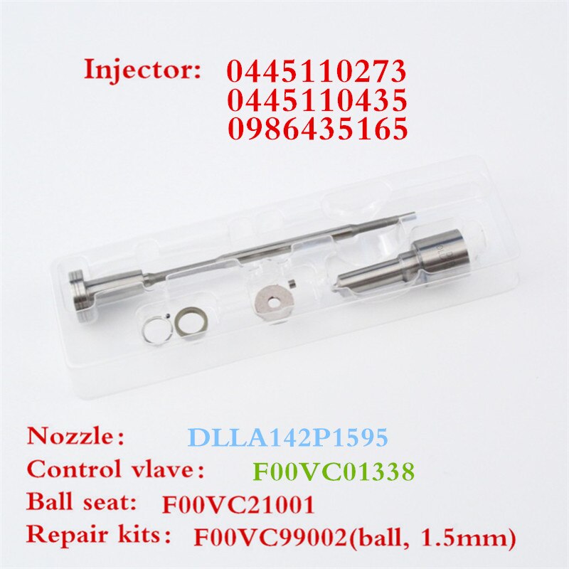 4-Cilinder Common Rail Ejector Reparatie Kits 0445110250, 0445110256, 0445110273, 0445110274, 0445110275, 0445110279, 0445110186: 0445110273