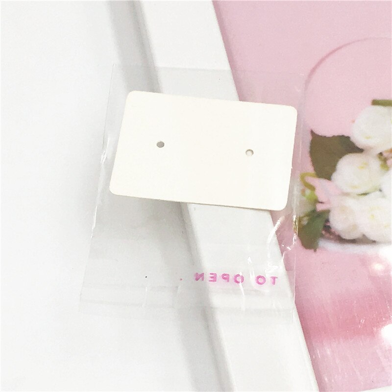 200Pcs 2.5x3.5cm Paper Earring Packaging Cards Multi-style Ear Studs Packaging Card Jewelry Display Card With OPP Bags: Marble