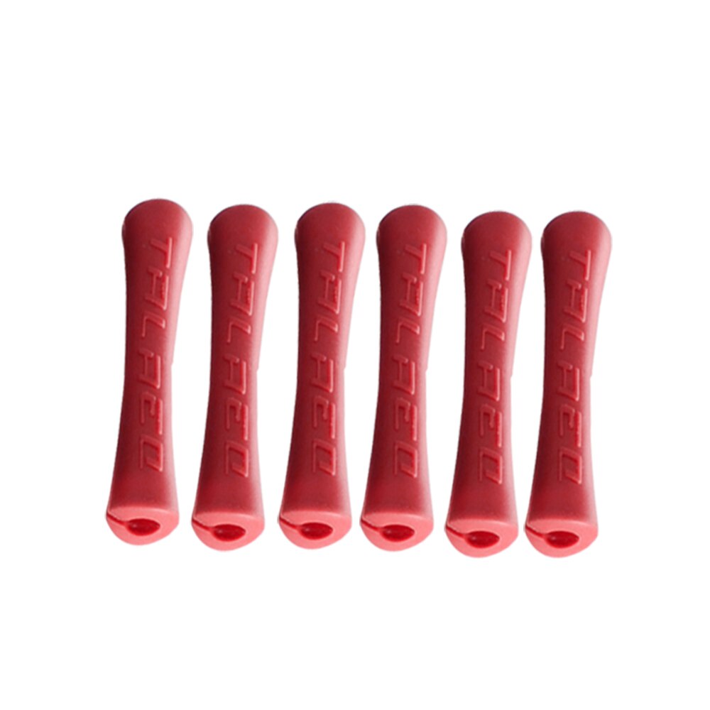 10 stks/partij Fiets Remleiding Pijp Rubber Cover Derailleur Shift Kabel Cap Guard Pijp Covers: 10 PCS  red