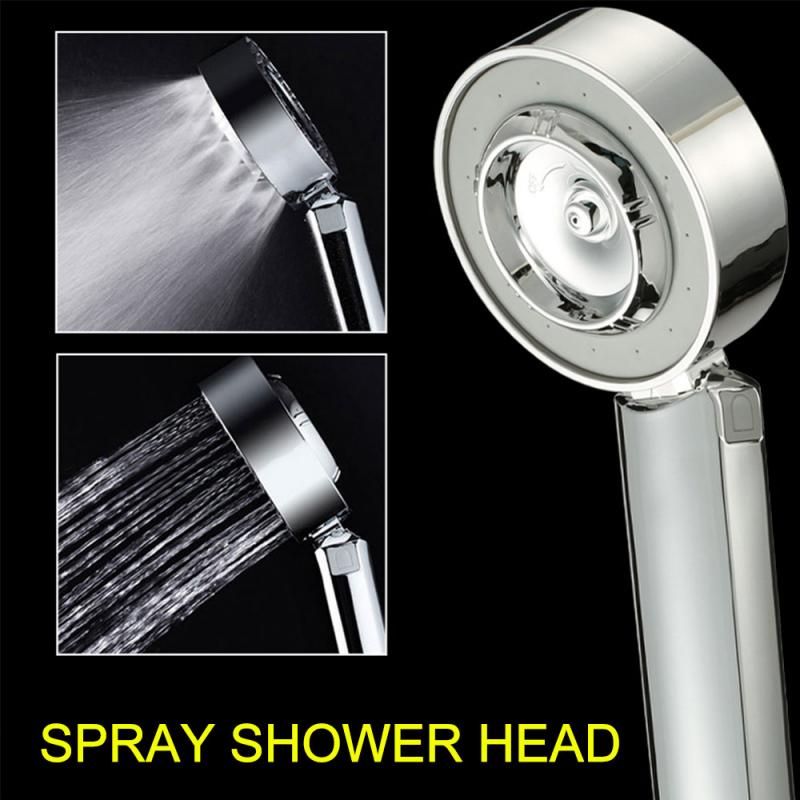 Double-sided Bath Shower Head 3 Modes Water Saving handheld shower head high pressure chrome Bathroom Shower Nozzle