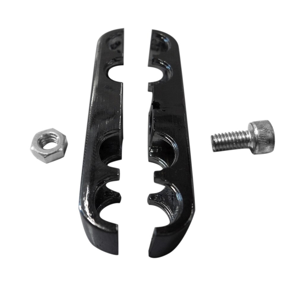 6PCS Universele 7mm tot 9mm Bougiekabel Separator voor Chevrolet Ford: black