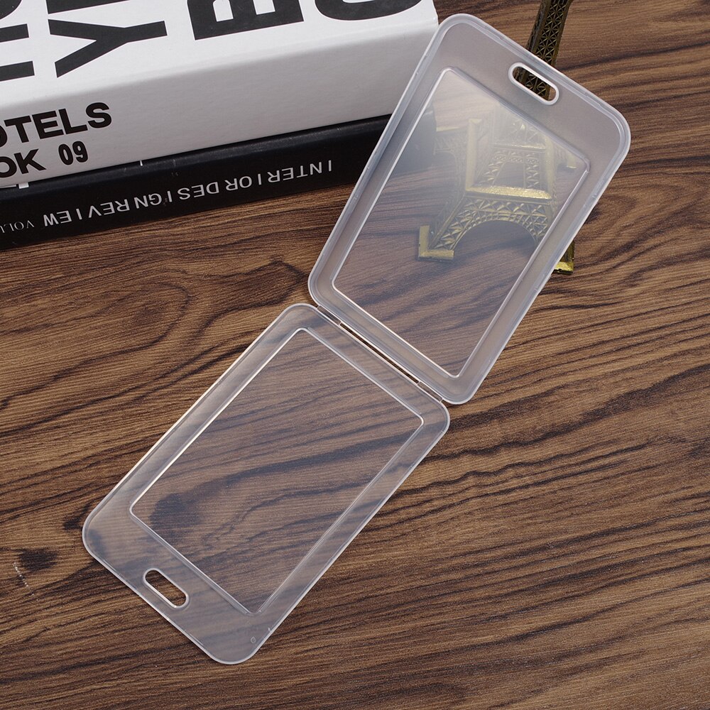 Transparent PVC Bank Bus Credit Card Holder Cover Storage Card ID Holders Womem Men Kid's Protector Cover 1PCS