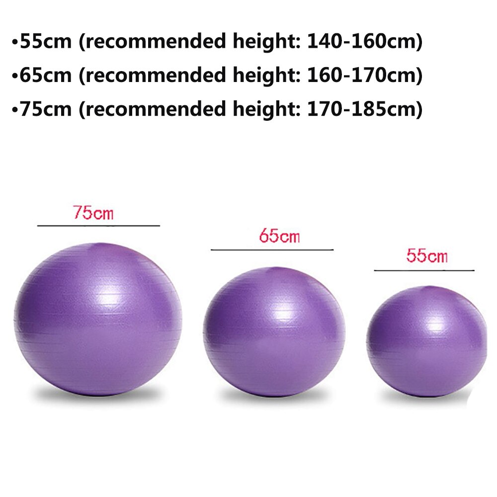 PVC a prova di Esplosione Sfera di Yoga di pelota pilates Fitness Massaggio Equilibrio Esercizio di Allenamento di Ginnastica Trainer Palla 55 CENTIMETRI 65 CENTIMETRI 75 CENTIMETRI della Nave di Goccia