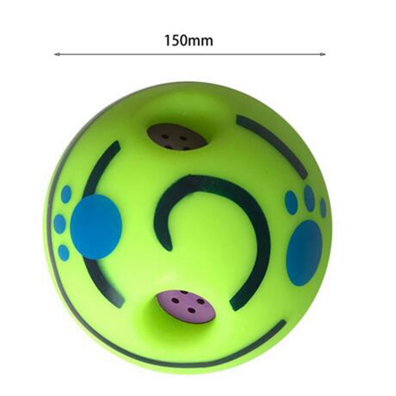 15cm wobble wag fnisekugle interaktivt hundelegetøj kæledyr hvalp tygge legetøj sjove lyde hunde lege bold træning sport kæledyr legetøj