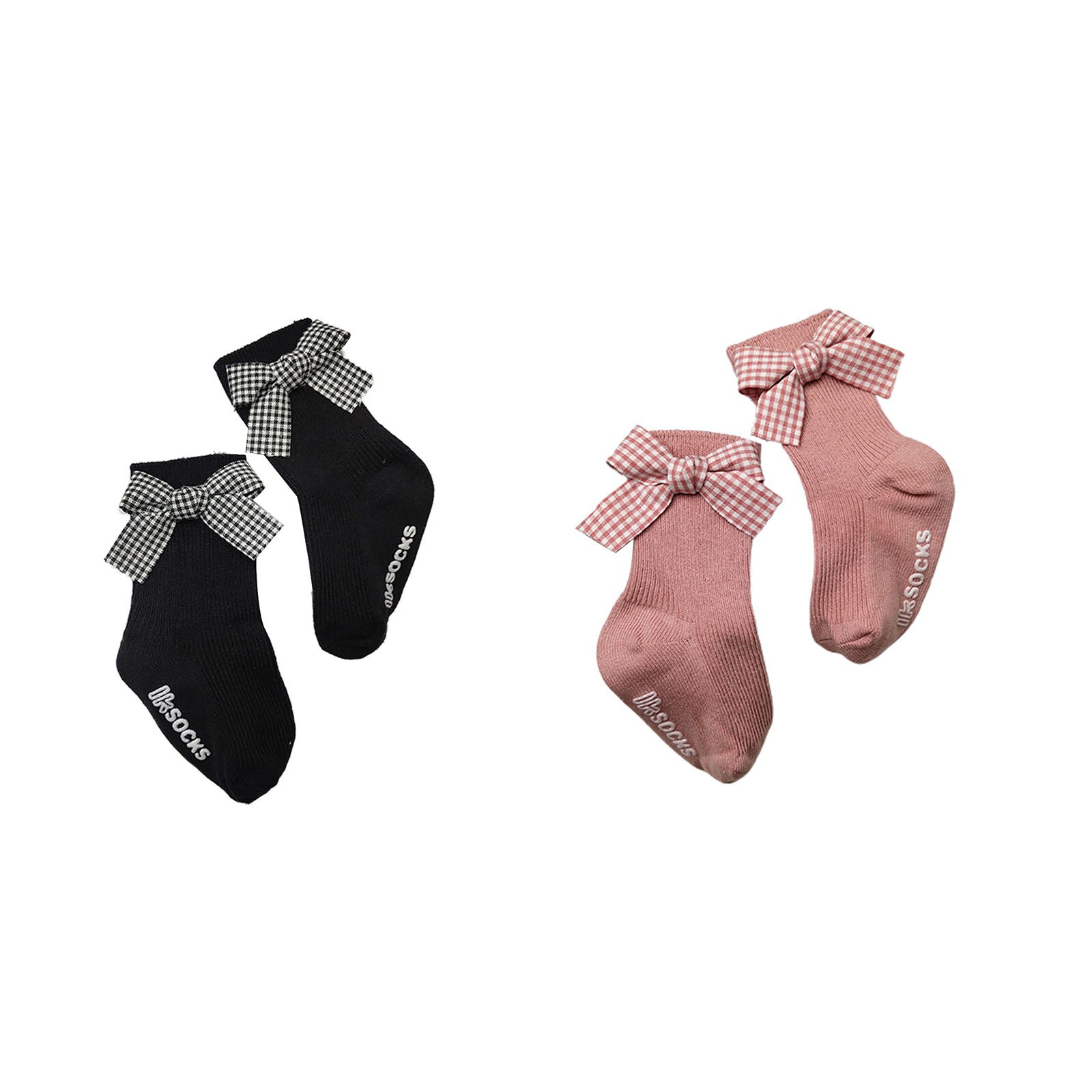 Baby Baby Meisje Kant Prinses Sokken Geribbelde Gebreide Effen Kleur Anti-Slip Medium Buis Sokken Kid Turn Manchet Ruche floor Kousen
