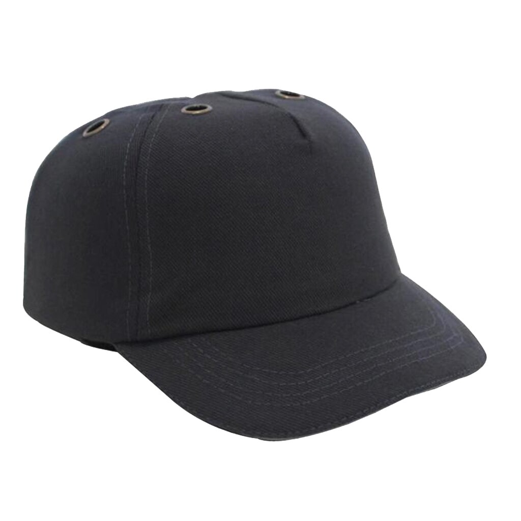 Lightweight Work Safety Bump Cap Hard Hat Adjustable Work Site Workplace Hat: dark gray