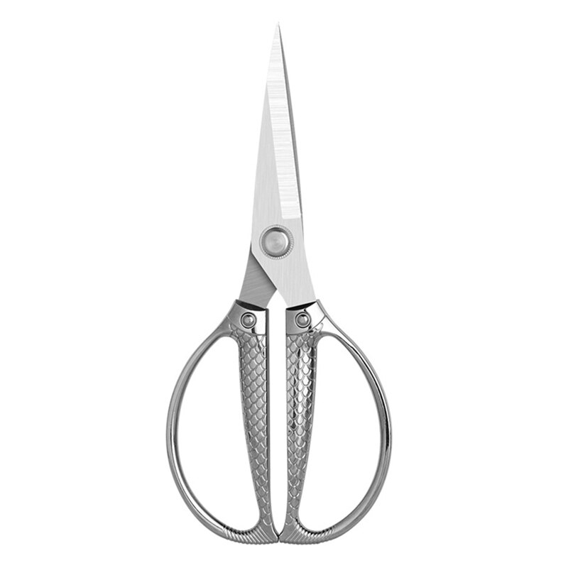 Edelstahl NäHenne Schere Stickerei Schneider Schere für Schneiden Scheren Cutter Küche Schere Leder Stoff Schere DIY: Silber-