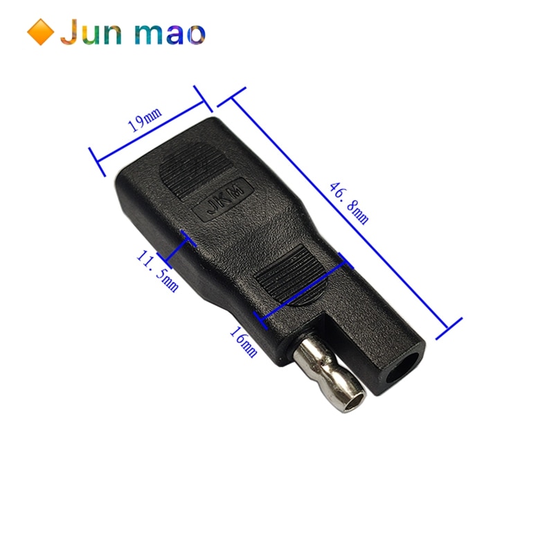 1pcs Solar cell SAE plug adapter automobile battery modified adapter SAE male to female connector