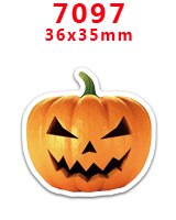 Diy askartelutarvikkeet halloween-painetut tasaselkäiset tasomaiset hartsit 30 kpl. pr -1191-9804: Pr -7097