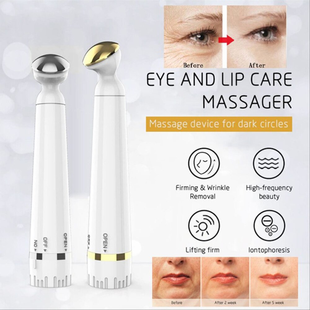 Elektrische Trillingen Eye Massager Anti-Aging Rimpel Dark Circle Verwijderen Pen Hoge Frequentie Trillingen Oog Massager