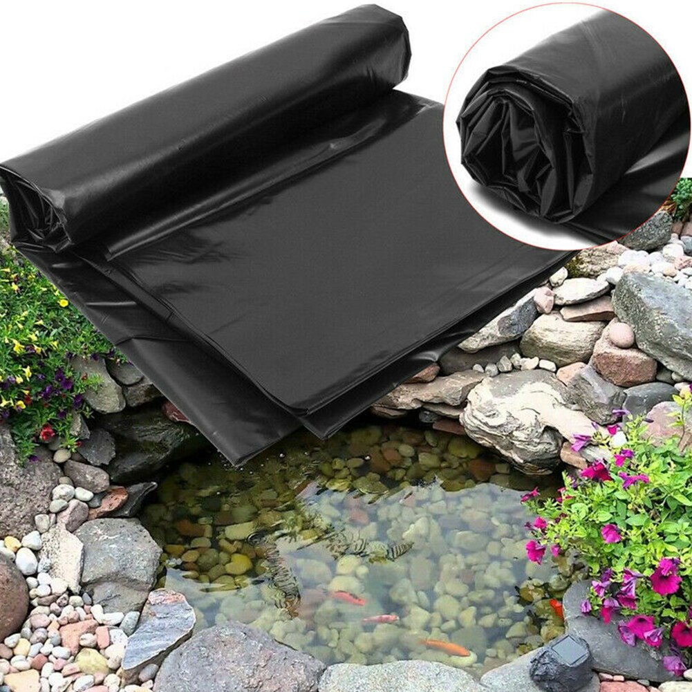 10x5ft Easy Install Seam Tape Durable Rainproof Multifunction Heavy Duty Fish Pond Liner Outdoor Garden Anti Seepage HDPE