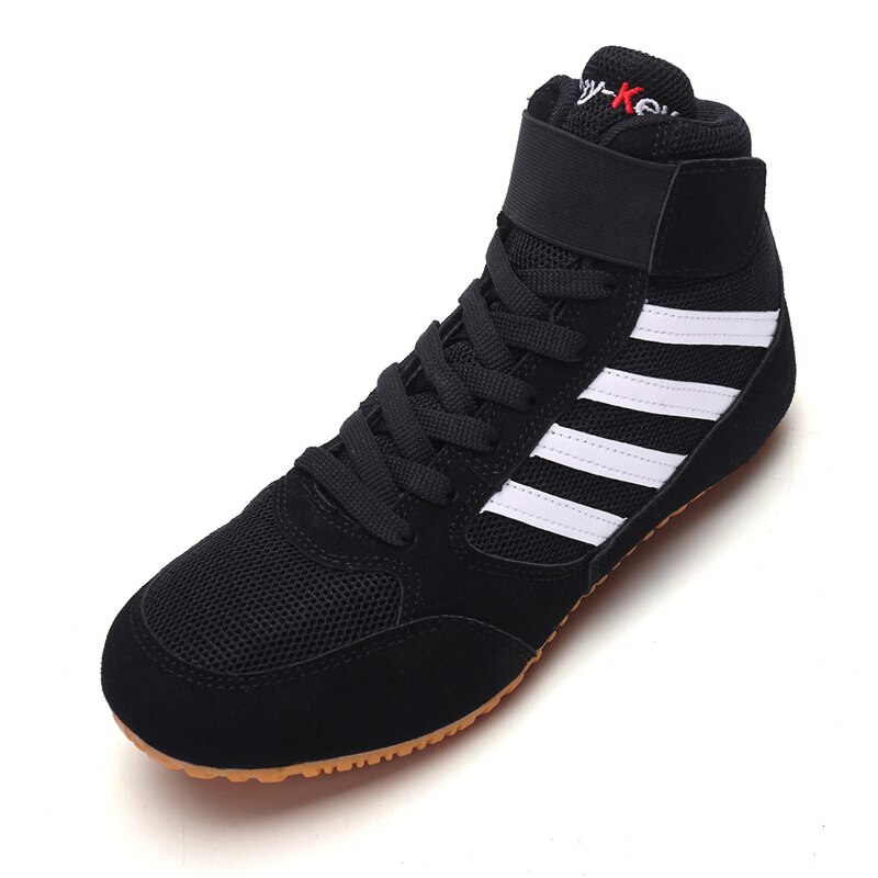 Nuovi Ragazzi Rosso Scarpe Wrestling Professionale Guantoni Da Boxe Combattimento Stivali Unisex antiscivolo Sport Scarpe Da Ginnastica di Sport Scarpe Wrestling