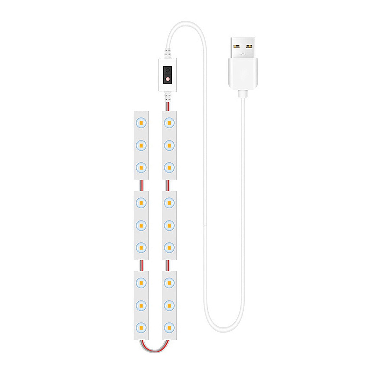 Bande lumineuse LED pour miroir de maquillage, capteur de main, guirlande lumineuse pour coiffeuse, lampe murale, cosmétique: 6pcs LED 