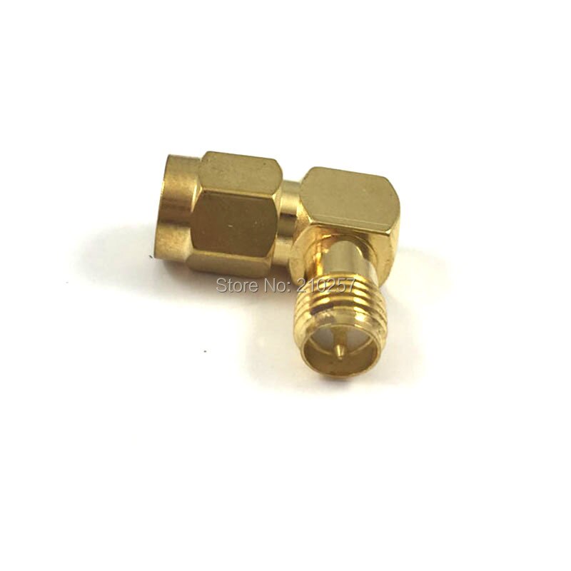 1Pcs R 90 Graden Rp Sma Male Jack Naar Rp Sma Vrouwelijke Plug Connector Haakse M/F ptfe