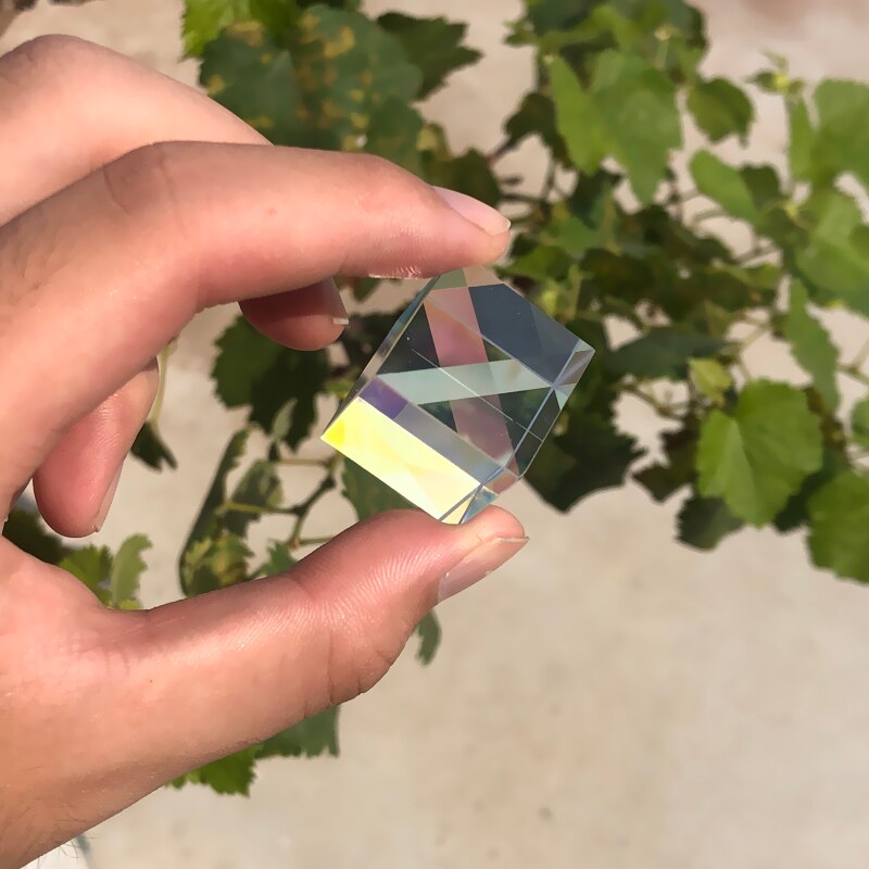 Glazen Kubus 18Mm Dichroic Prism X-Cube Prisma Voor Fotografische Beam Splitting Fotografie Accessoires Versieren Leuke Licht