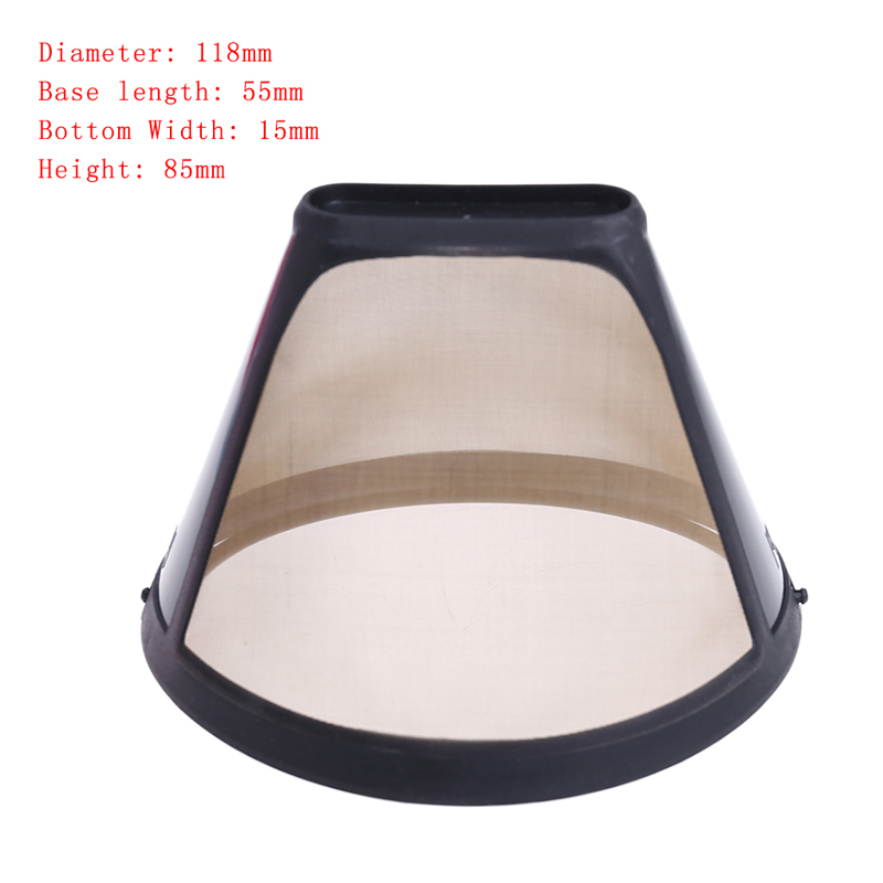 Reusable Coffee Filter 10-12 Cup Cone-Style Maker Machine Gold Mesh Handle Tool