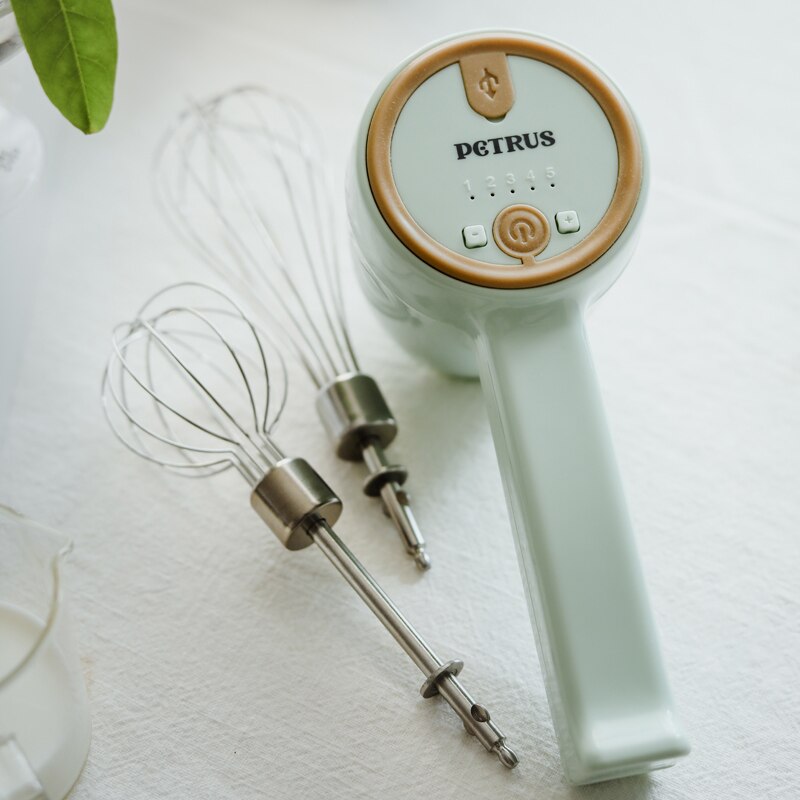 Wireless electric whisk household small mute automatic mini multi-function baking mixing charging type