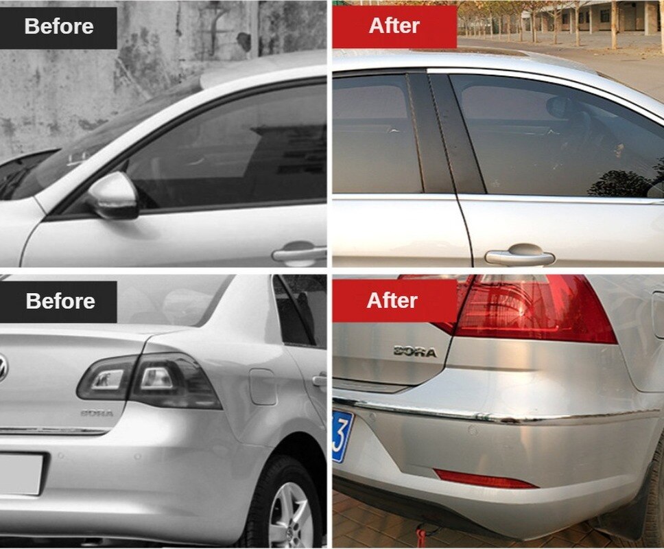 Auto Chrome Moulding Trim Strip Bumper Protector Door Protective Mouldin Styling Door Chrome Strip Car Sticker Детали экстерьеpa