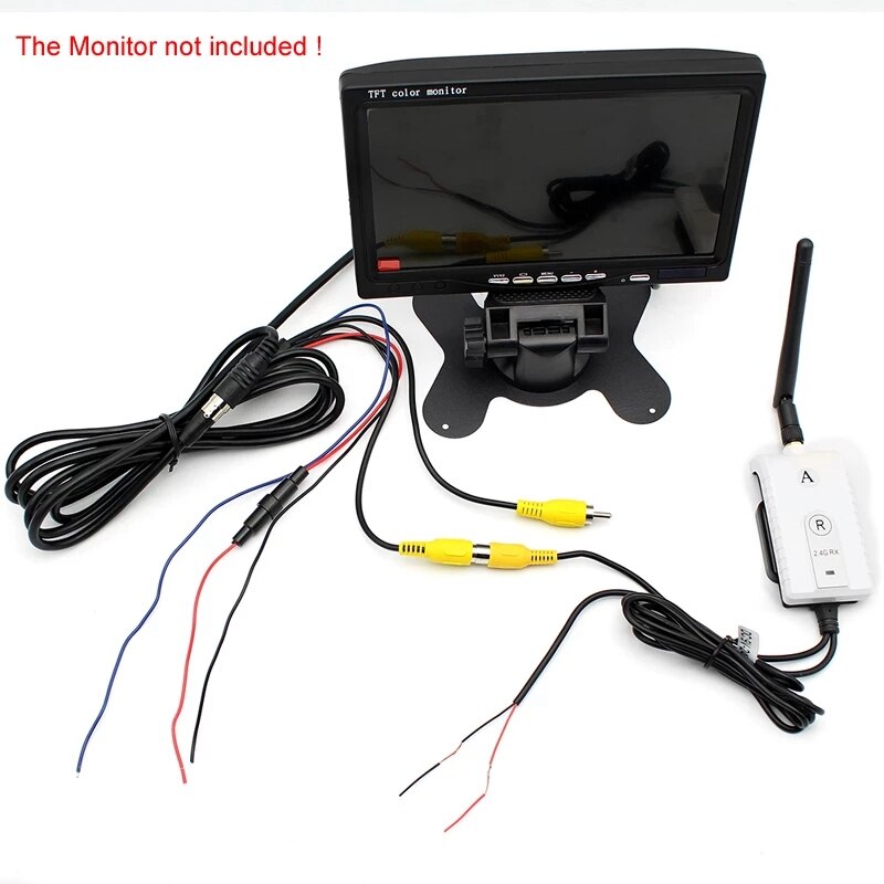 2.4 Ghz Vrachtwagen Voertuig Camera Draadloze Zender En Ontvanger Kit Auto Achteruitrijcamera Draadloze Bedrading Voor Alle Rca Video
