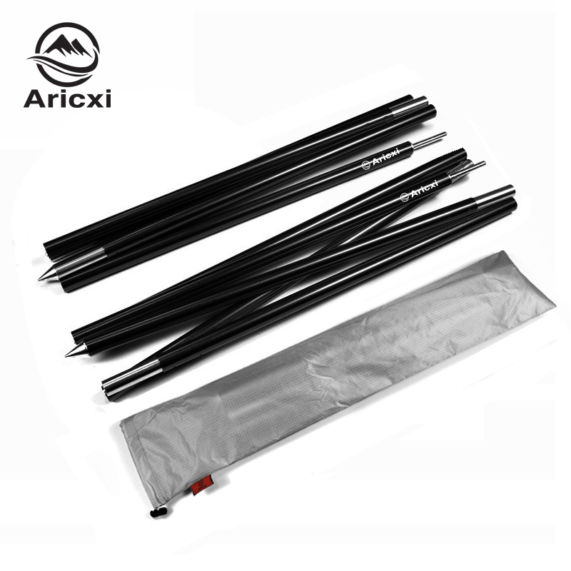Aricxi 2 Pack Outdoor Ultralight 7075 Aluminium Zon Onderdak Ondersteuning Staaf Pole Tarp Polen