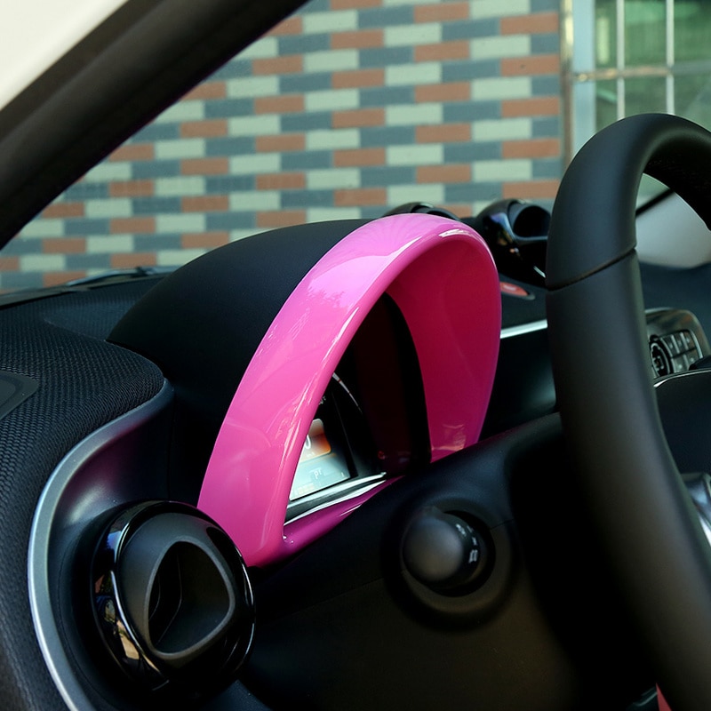 Panel de instrumentos para Interior de coche, decoración de embellecedor, pegatinas para Estilismo de coche, para Mercedes Smart Fortwo 453 Forfour