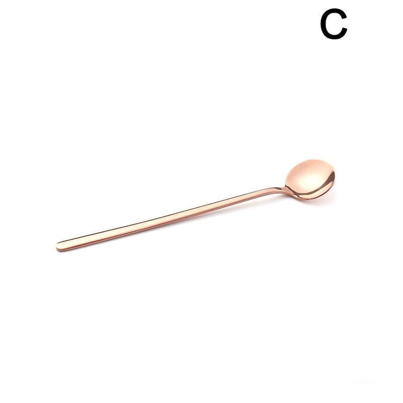 Stainless Steel Cutlery Dessert Coffee Spoon Tea Spoon Bright Stirring Spoon L3F0: C / 15CM