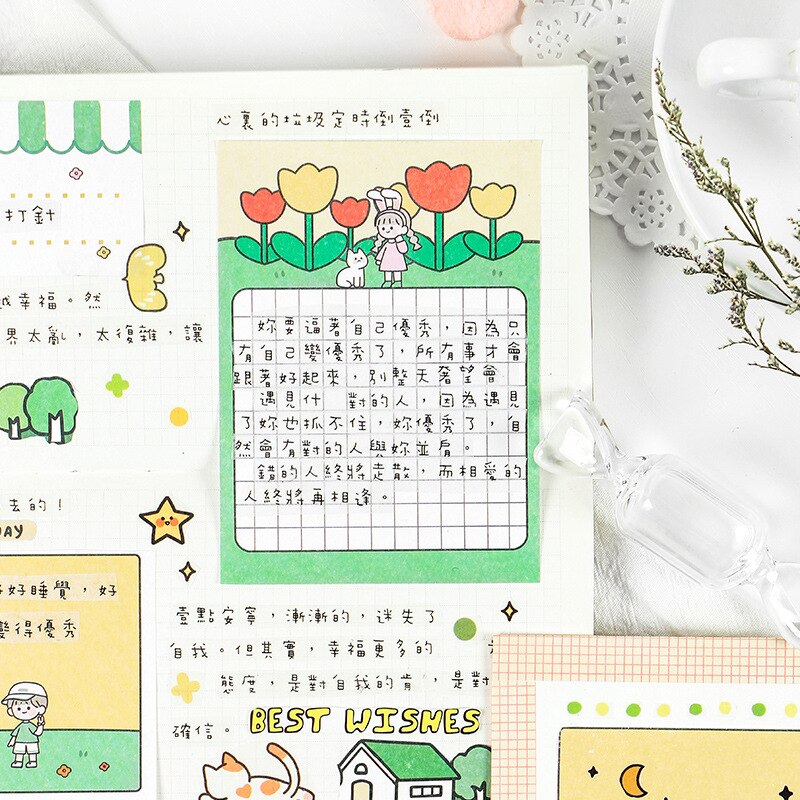 Stick'n Sticky - Konijn Notes - 65 x 50mm - 50 Memoblaadjes - Geel