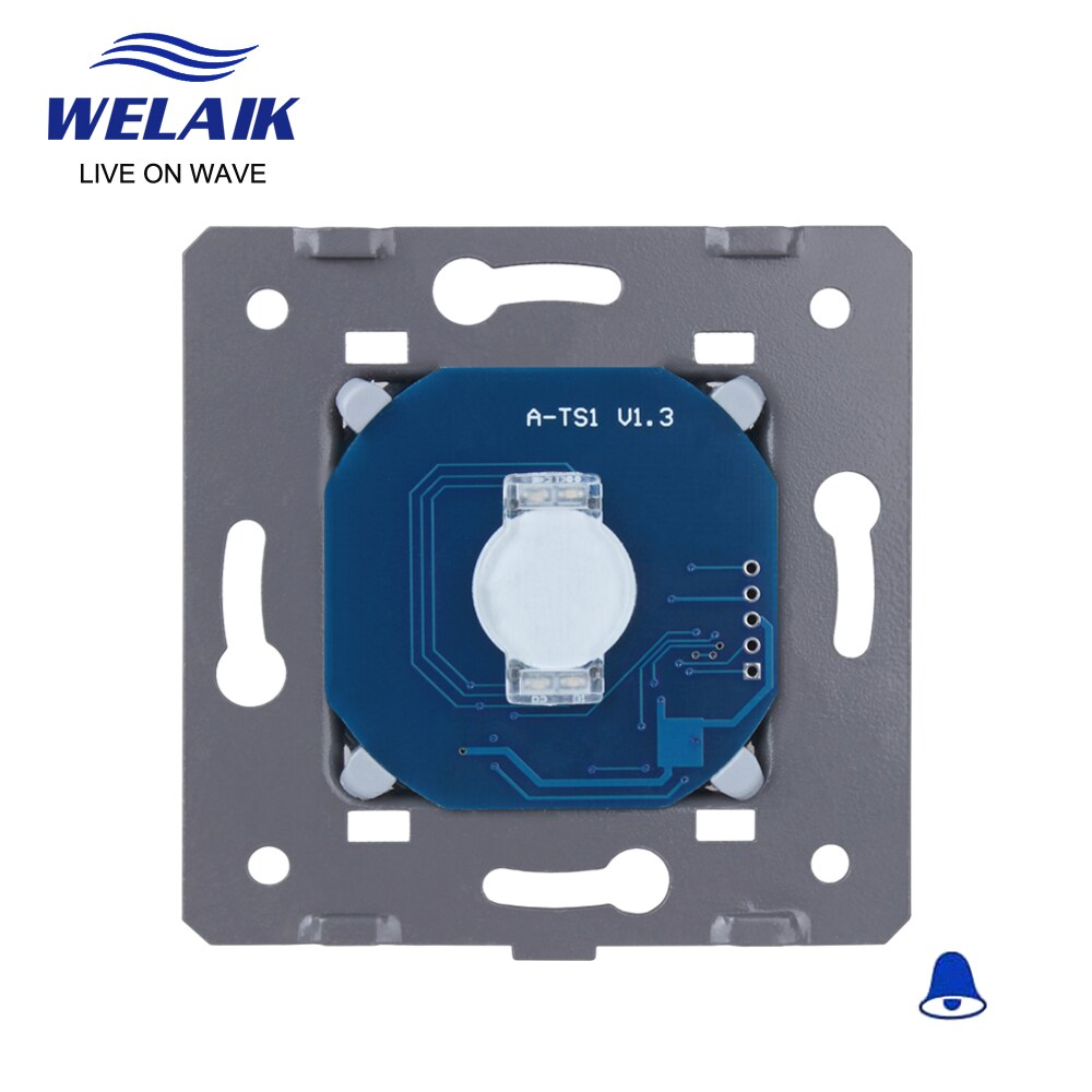 Welaik Eu 220V Enkele Draad Deurbel Reset Muur Touch Switch-Diy Onderdelen 1Gang 1way A911ML