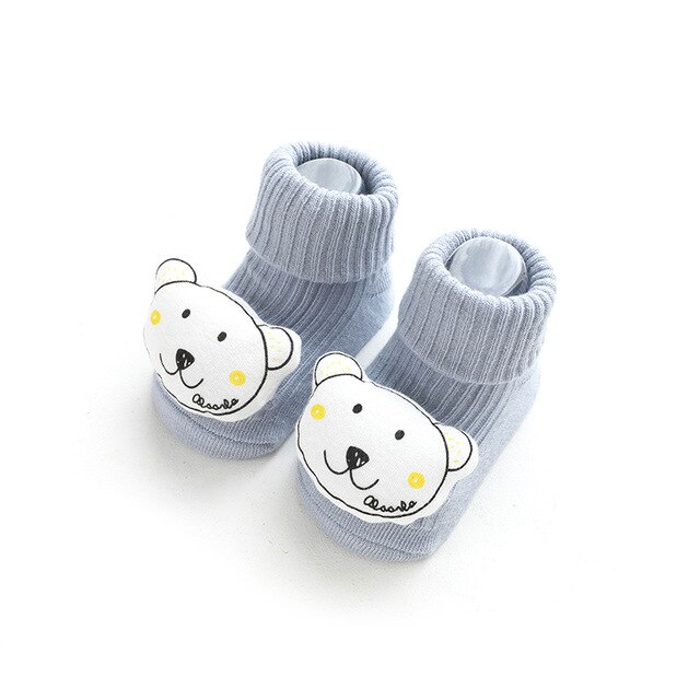 Imcute Nuovi Capretti Caldo Calzini E Calzettoni Disossate Allentato Bocca Del Bambino Tubo Calzini E Calzettoni Bambola Del Fumetto di Erogazione Non-scarpe antiscivolo Bambino Del Bambino Calzini E Calzettoni 0-3 anni: Grigio / XS 0-6M