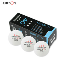 3 unids/caja Huieson Material ABS pelota de Ping Pong de plástico 40 + mm 3 estrellas pelotas de tenis de mesa accesorios de tenis de mesa